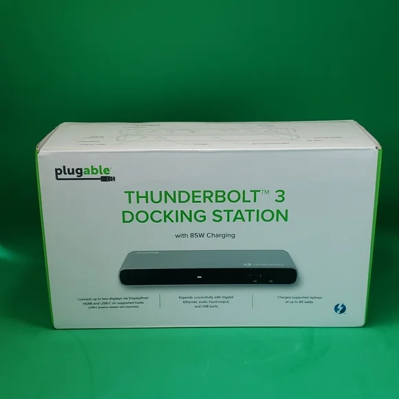 Plugable Thunderbolt 3 Docking Station DisplayPort or HDMI - Picture 1 of 10